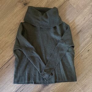 Cozy Gray Green Turtleneck Sweater
